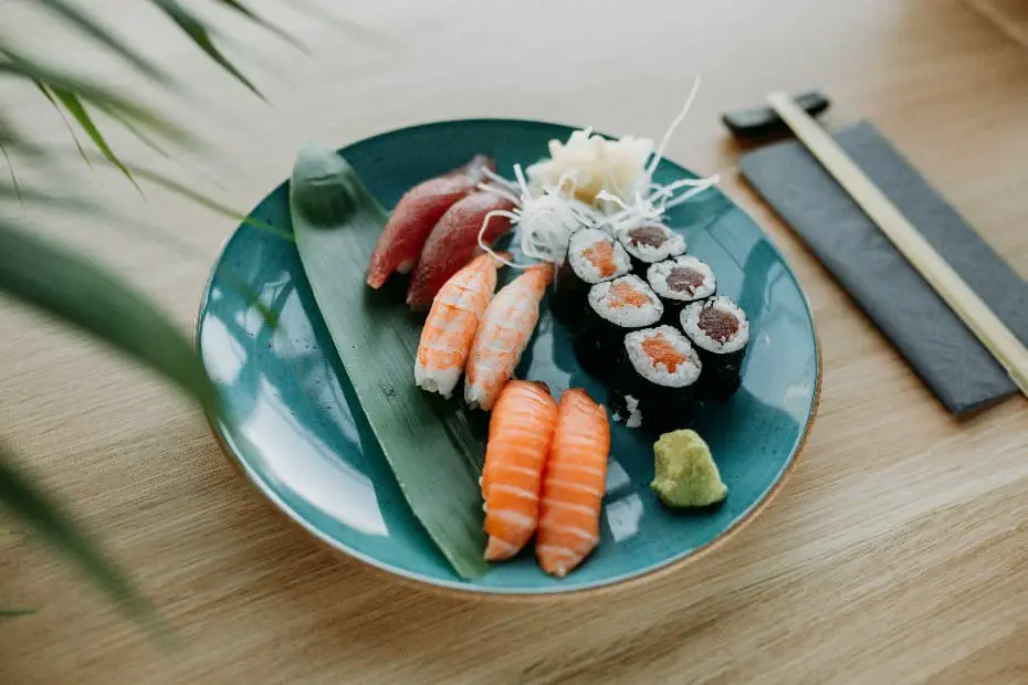 Sushi Ingwer Wasabi Sprossen