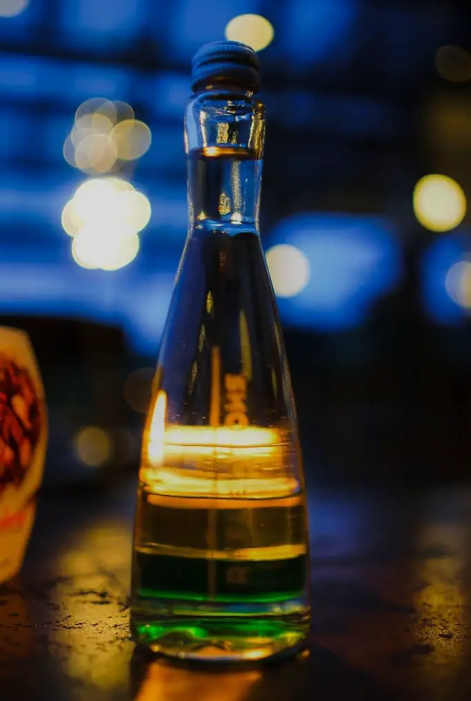 Sake Flasche Close Up