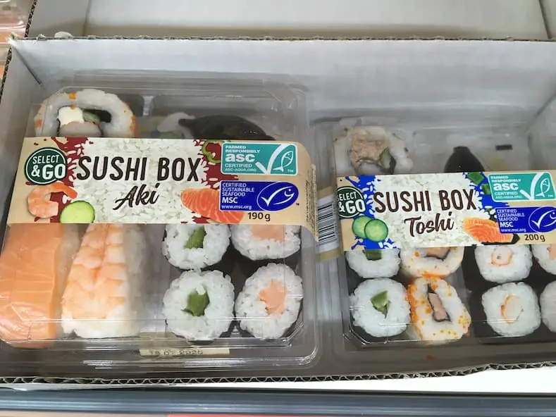 Sushi Boxen Aki und Toshi von Lidl