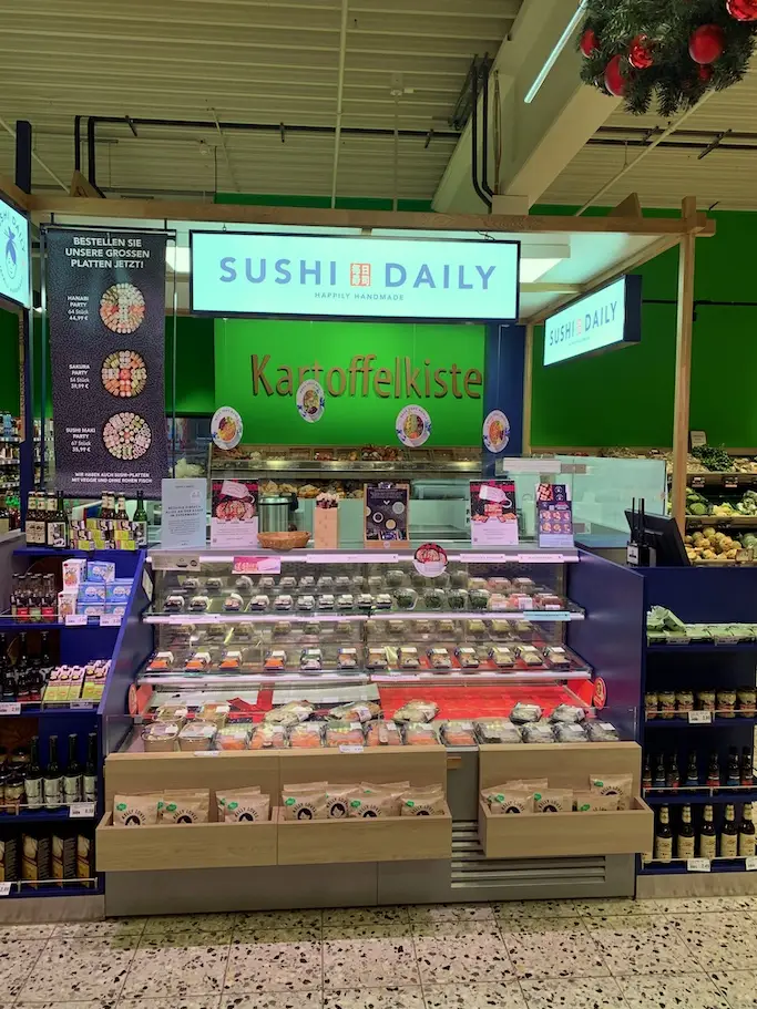 Sushi Daily Bar im Supermarkt