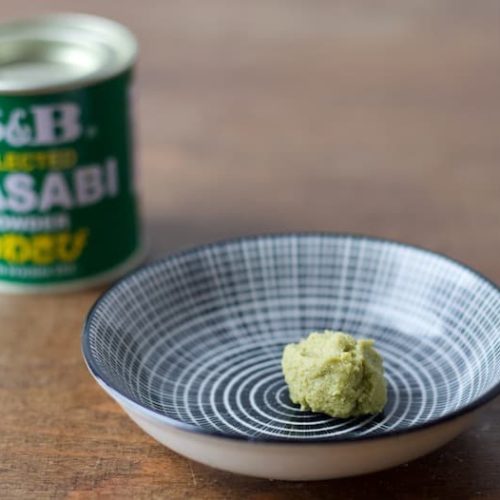Selbstgemachte Wasabi Paste